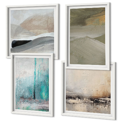 Composição de quadros Decorações abstratas pintadas