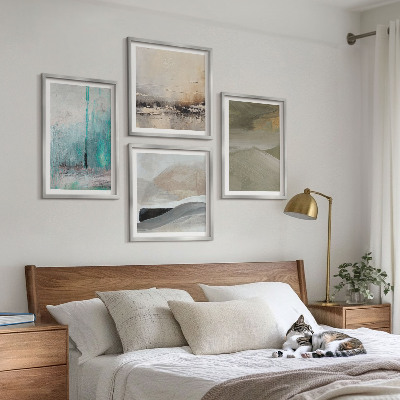 Composição de quadros Decorações abstratas pintadas