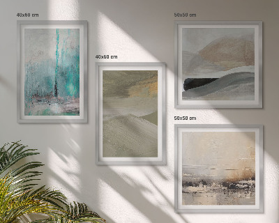 Composição de quadros Decorações abstratas pintadas