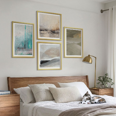 Composição de quadros Decorações abstratas pintadas