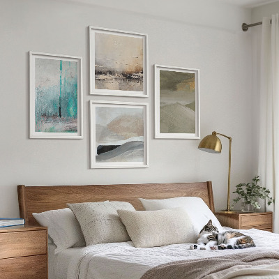Composição de quadros Decorações abstratas pintadas