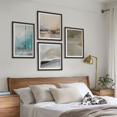 Composição de quadros Decorações abstratas pintadas