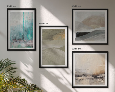 Composição de quadros Decorações abstratas pintadas
