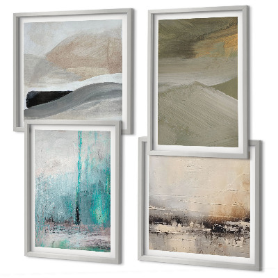 Composição de quadros Decorações abstratas pintadas