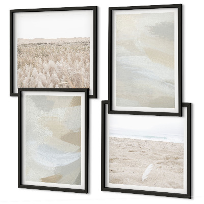 Composição de quadros Fundo abstrato com traços delicados