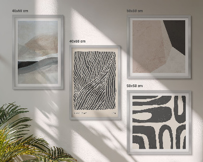 Composição de quadros Padrões abstratos de decoração boho
