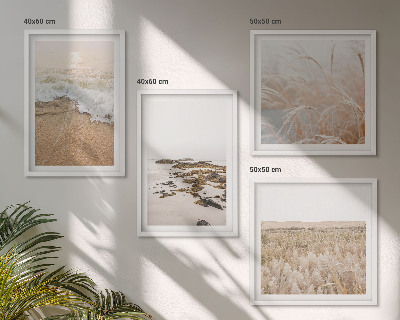 Composição de quadros Ondas da praia, pedras, verão