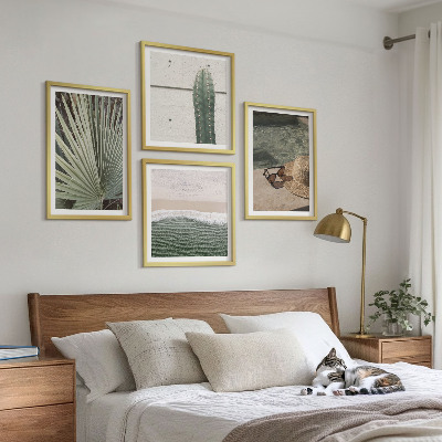 Composição de quadros Acessórios para plantas tropicais
