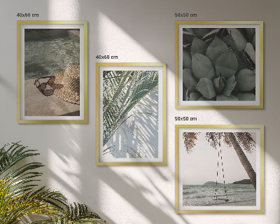 Composição de quadros Plantas tropicais para férias