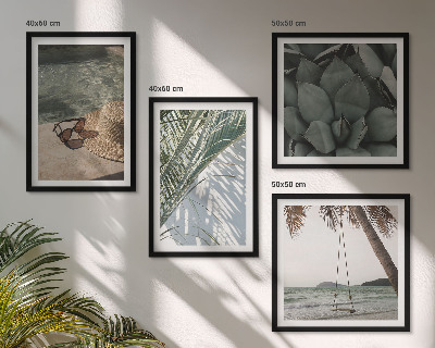 Composição de quadros Plantas tropicais para férias