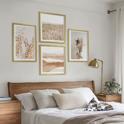 Composição de quadros Motivos de plantas em estilo boho