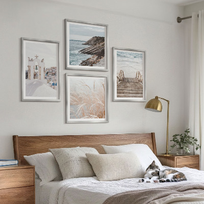 Composição de quadros Arquitetura marítima de Santorini