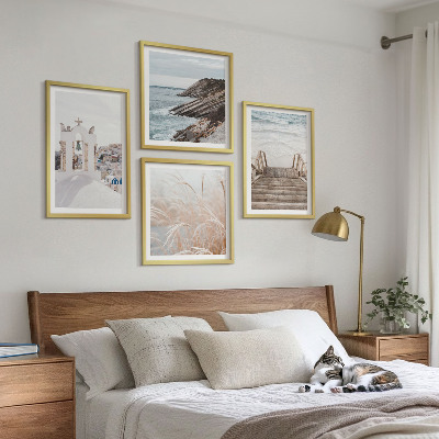 Composição de quadros Arquitetura marítima de Santorini
