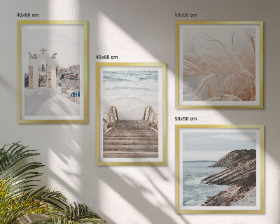 Composição de quadros Arquitetura marítima de Santorini