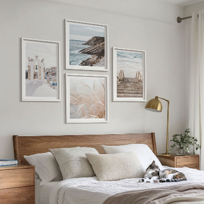 Composição de quadros Arquitetura marítima de Santorini