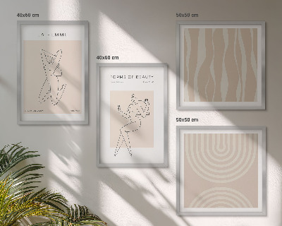 Composição de quadros Uma coleção de formas minimalistas