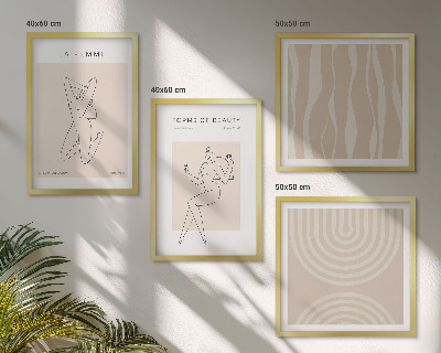 Composição de quadros Uma coleção de formas minimalistas