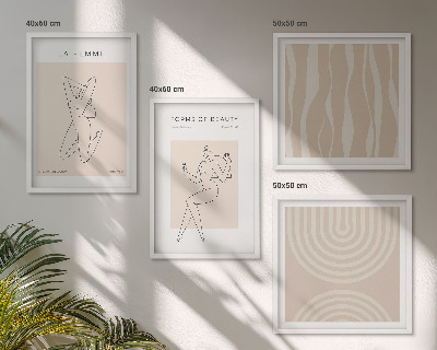 Composição de quadros Uma coleção de formas minimalistas