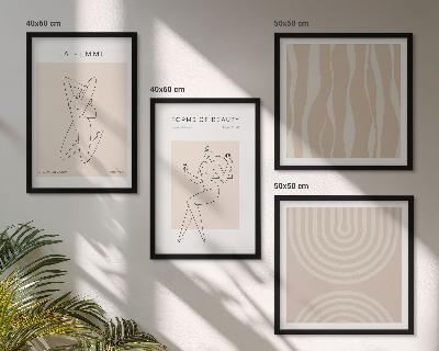 Composição de quadros Uma coleção de formas minimalistas