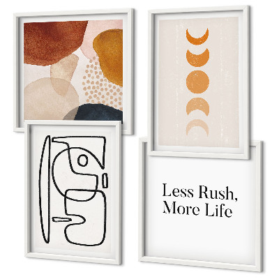 Composição de quadros Formas abstratas e cores