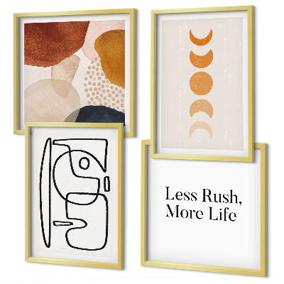 Composição de quadros Formas abstratas e cores