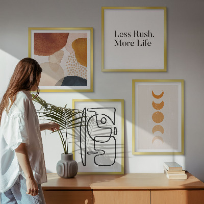 Composição de quadros Formas abstratas e cores