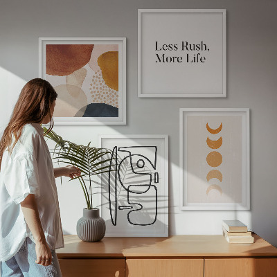 Composição de quadros Formas abstratas e cores