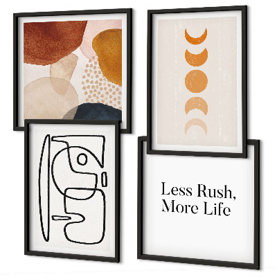 Composição de quadros Formas abstratas e cores