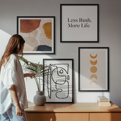 Composição de quadros Formas abstratas e cores