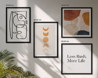 Composição de quadros Formas abstratas e cores