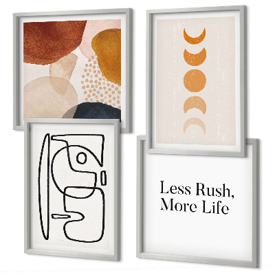 Composição de quadros Formas abstratas e cores