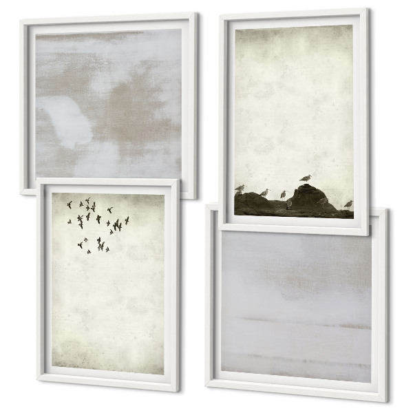 Composição de quadros Textura de bando de pássaros
