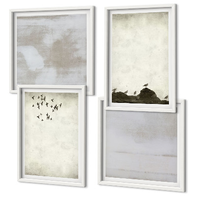 Composição de quadros Textura de bando de pássaros