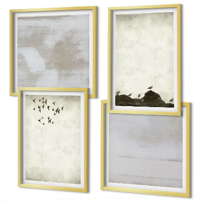 Composição de quadros Textura de bando de pássaros
