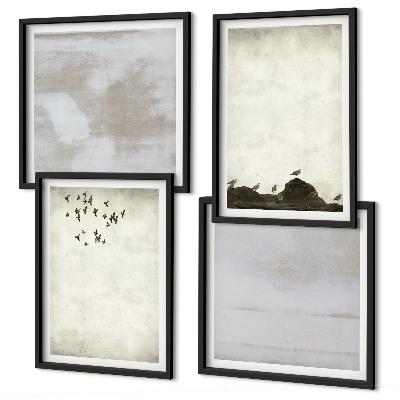 Composição de quadros Textura de bando de pássaros