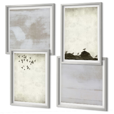 Composição de quadros Textura de bando de pássaros