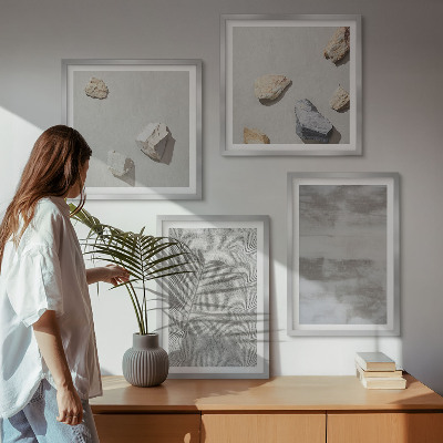 Composição de quadros Texturas minimalistas modernas