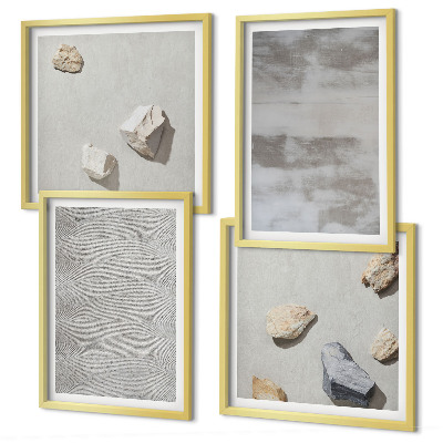 Composição de quadros Texturas minimalistas modernas