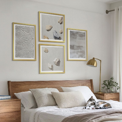 Composição de quadros Texturas minimalistas modernas