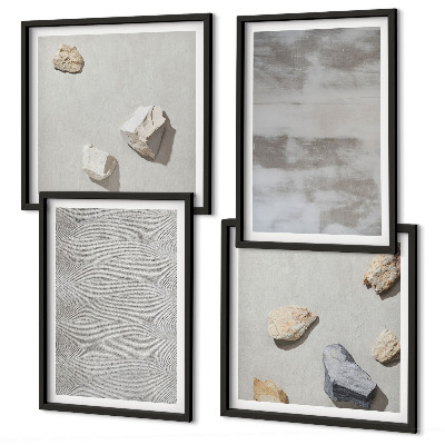Composição de quadros Texturas minimalistas modernas