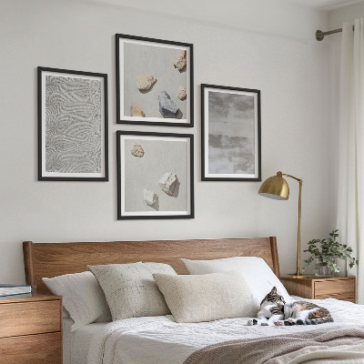 Composição de quadros Texturas minimalistas modernas