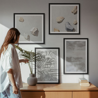 Composição de quadros Texturas minimalistas modernas