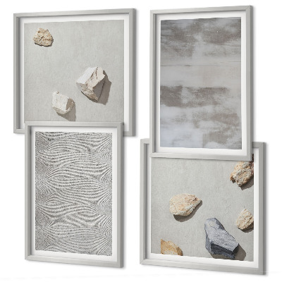 Composição de quadros Texturas minimalistas modernas