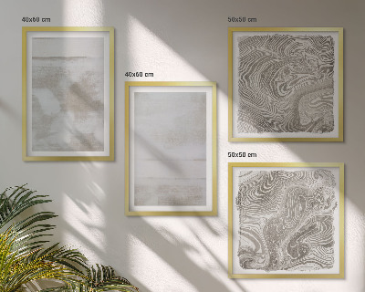 Conjunto de 4 quadros com moldura Texturas desgastadas em estilo moderno