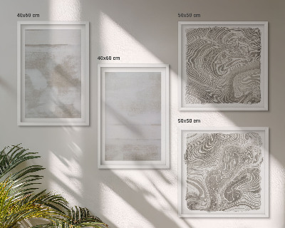Conjunto de 4 quadros com moldura Texturas desgastadas em estilo moderno