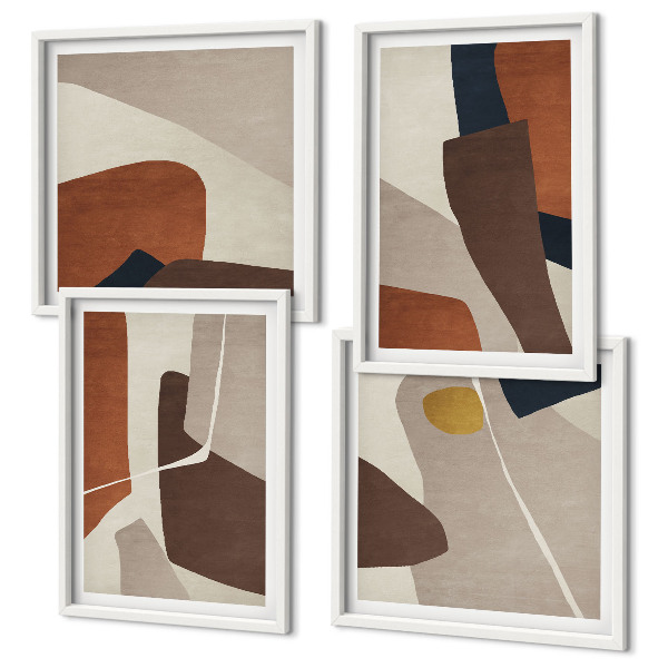 Composição de quadros Formas abstratas modernas