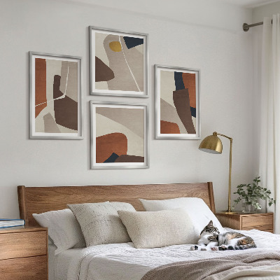 Composição de quadros Formas abstratas modernas