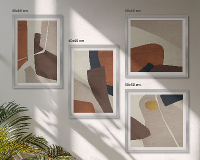 Composição de quadros Formas abstratas modernas