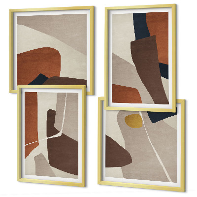Composição de quadros Formas abstratas modernas