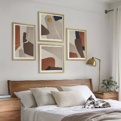 Composição de quadros Formas abstratas modernas